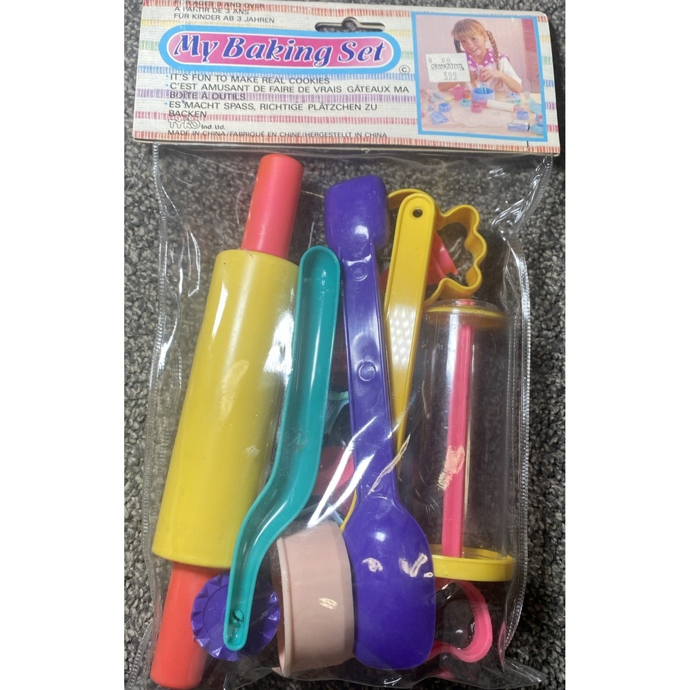 Vintage Kids Tyro My Baking Set Cookie Tools Supplies Cookie Cutters